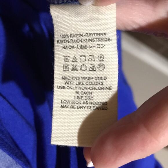 Free People Gemma Tunic Floral Dress Size Large OB686064 Blue EUC Long Sleeve - Picture 13 of 13